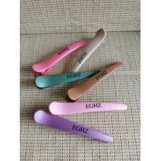 EGHZ Hair Clips for Styling and Sectioning, Non Slip Hair Clips with Silicone Band, No -Trace Hair Clips for Thick and Thin Hair - Professional Salon Hair Clips (6 Pack)